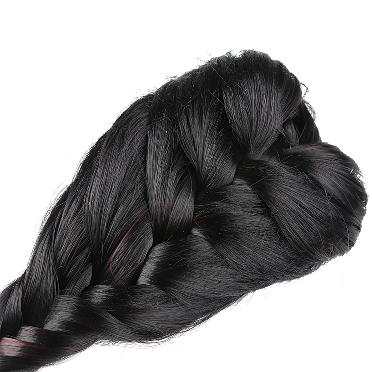 Synthetic Braid Hair Ponytail Clip in Braided Hair Extensions Fish Bone Braiding Hair Pony Tail