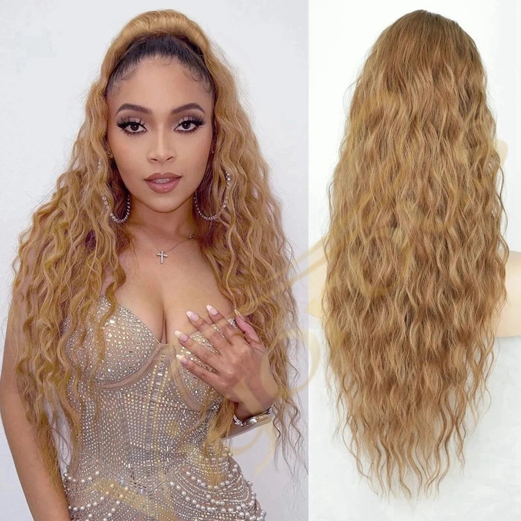 Kinky Curly Long Ponytail Synthetic