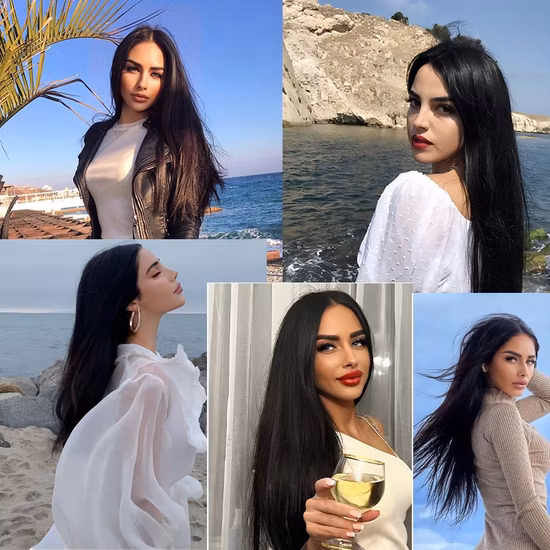 Clip de color Ombre en extensiones de cabello recto sintético de 22 pulgadas