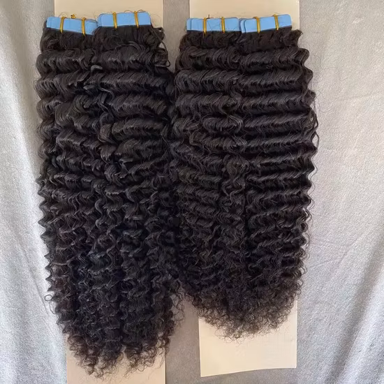 Extensiones populares al por mayor del cabello humano de la cinta de la PU del pelo del donante joven mongol del estilo con precio al por mayor